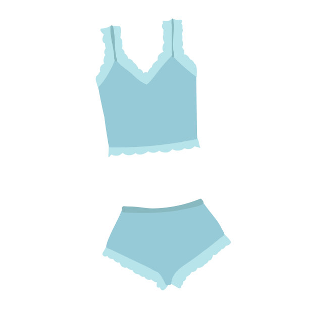 白色背景上的内裤和胸罩图片下载