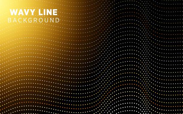 现代深色抽象波浪线背景图片下载