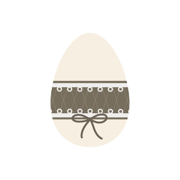 复活节彩蛋孤立在白色背景上图片下载