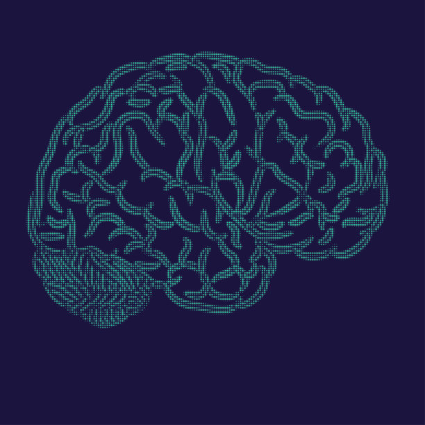 大脑点轮廓图片下载