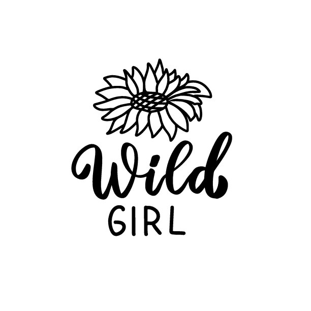 狂野的女孩报价。向日葵手写体。野花t恤设计。波西米亚手写引用。春天的花。波西米亚,嬉皮的概念。浪漫爱情母亲节涂鸦矢量插画图片下载