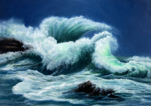 波在风暴图片下载
