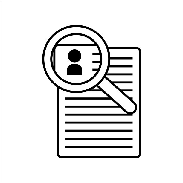 简历图标孤立在白色背景的简历图标图片下载