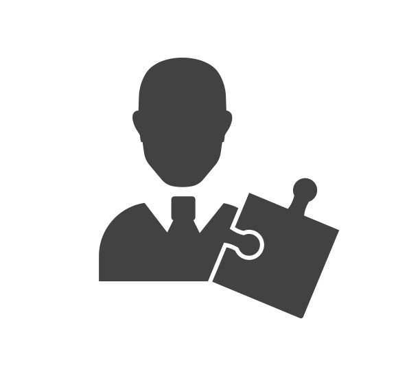 管理矢量图标。迷惑和男人商人在白色孤立的背景。图片下载