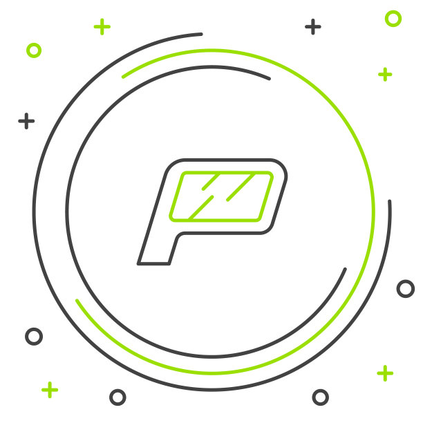 线车镜图标孤立在白色背景。色彩斑斓的轮廓的概念。向量图片下载