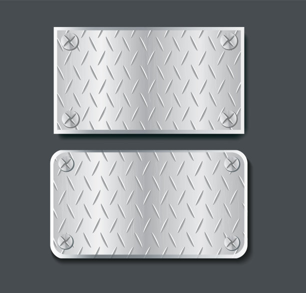 钢板金属旗帜设置背景图片下载