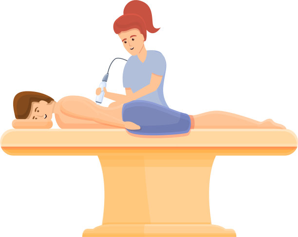 背面激光脱毛图标卡通风格图片下载