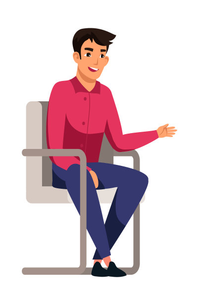 一名男子独自坐在椅子上，背景是白色图片下载