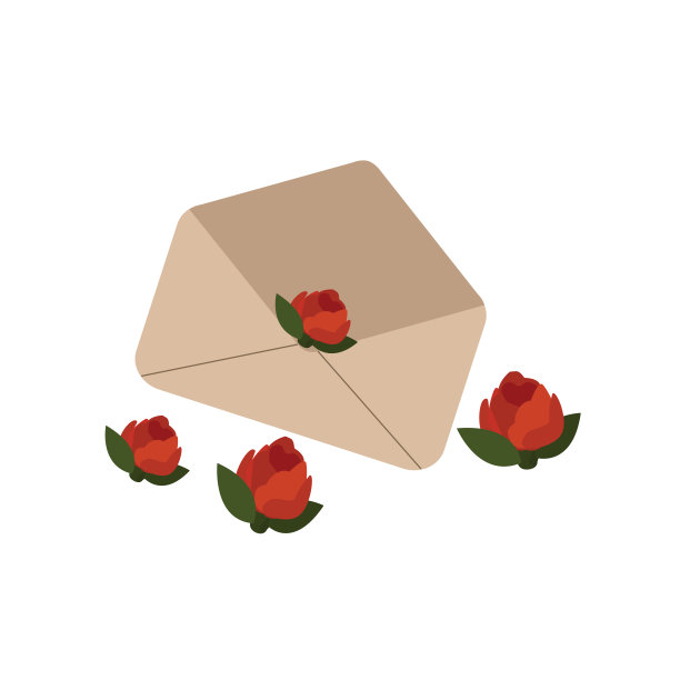 节日开封工艺信封图片下载