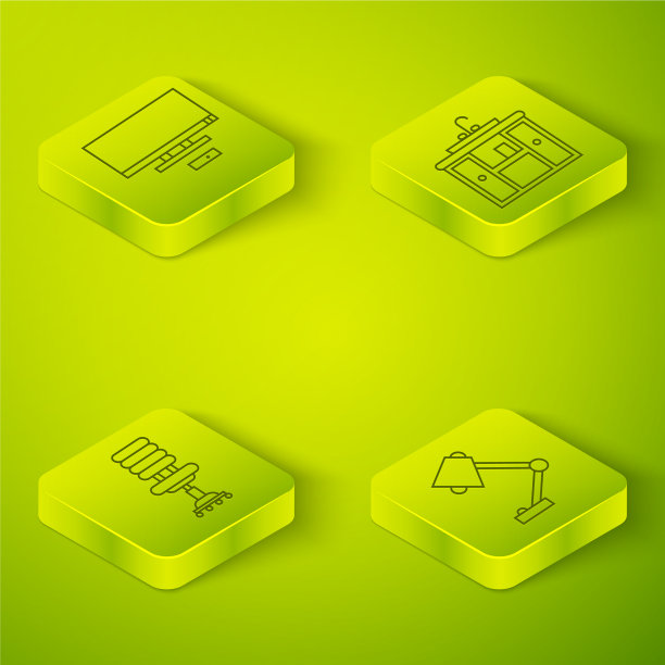 设有水龙头办公室的等距面盆柜图片下载