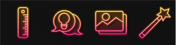 设置线画景观尺灯泡图片下载