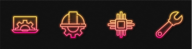 设置线处理器与CPU微电路笔记本电脑图片下载