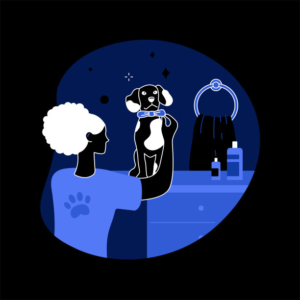 宠物服务抽象概念矢量插图。图片下载