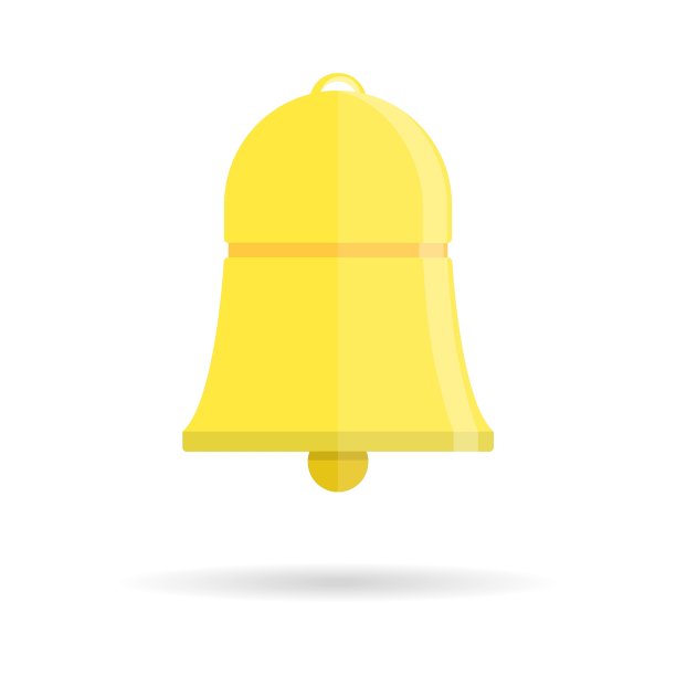 贝尔图标。网站的通知符号，标志，手机应用程序。模板设计。圣诞节，学校，庆祝标志。图片下载