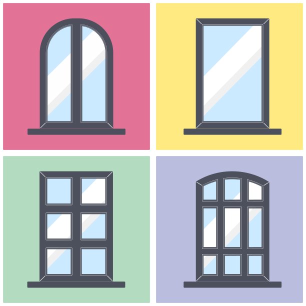 窗户有深色边框图片下载