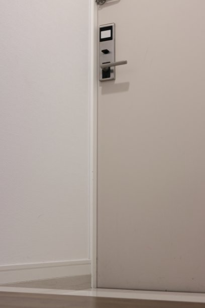 一栋简易公寓的前门图片下载