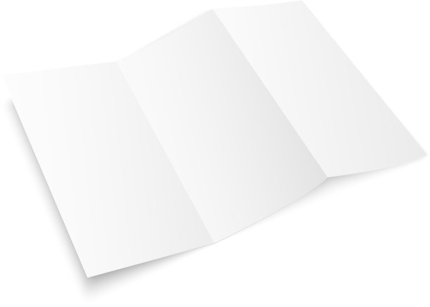 三折宣传册模型空白宣传册白色图片下载