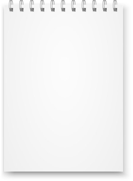 用金属螺旋模板模拟空白笔记本图片下载