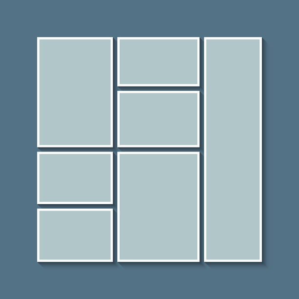 空拼贴板七张照片图片下载