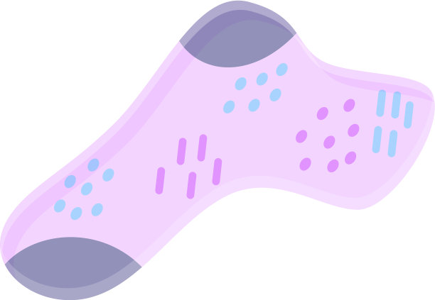 粉色女孩袜子图标卡通风格图片下载