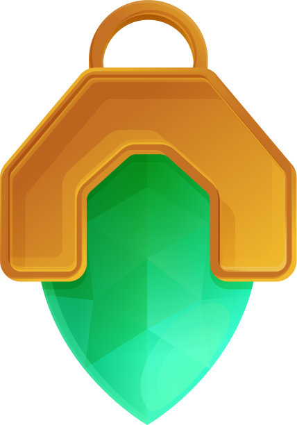 绿色翡翠护身符图标卡通风格图片下载