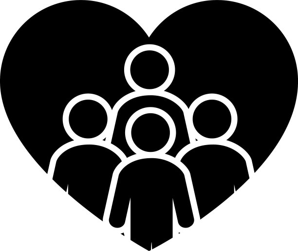 心带象形人物形象剪影风格图片下载