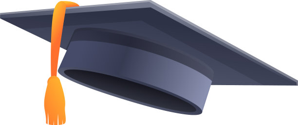 人毕业帽卡通图标风格图片下载