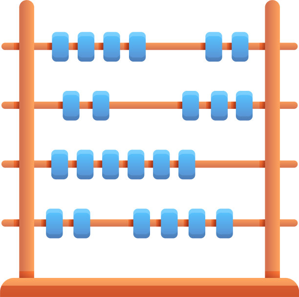 计算算盘图标卡通风格图片下载
