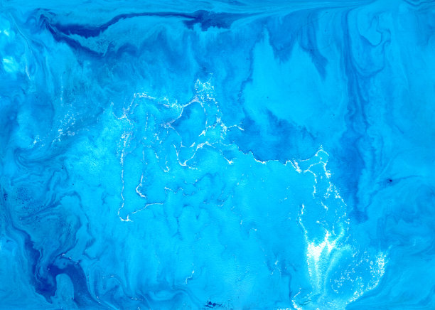 抽象流体艺术背景。蓝色、紫色和白色混在一起。美丽的创意印刷。抽象艺术手绘。原来的艺术品。颜色溅在纸上。室内的照片图片下载