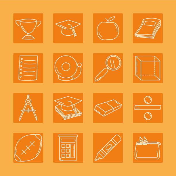 回到学校用品，物品基本图片下载