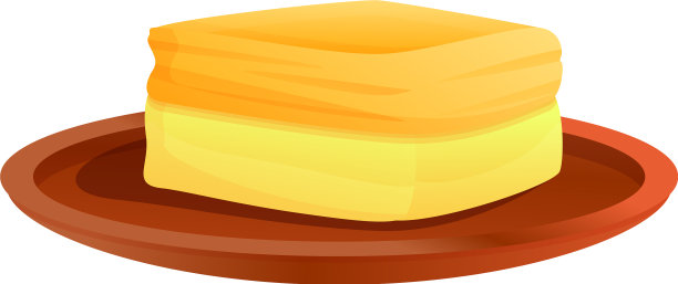希腊奶酪蛋糕图标卡通风格图片下载