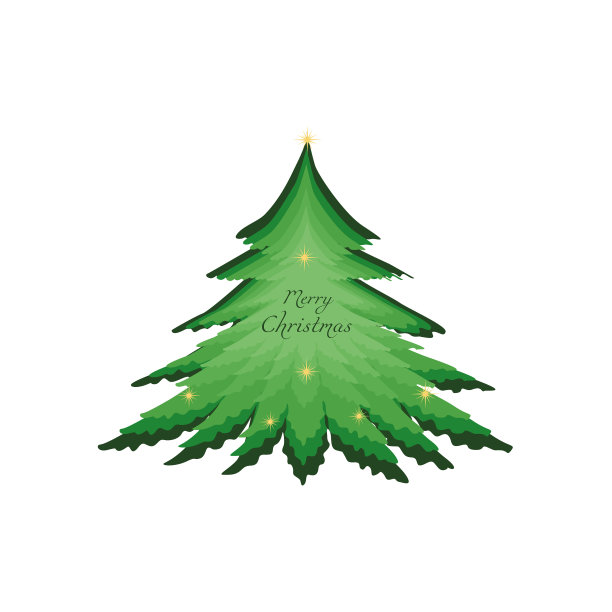 圣诞树装饰圣诞树孤立图片下载