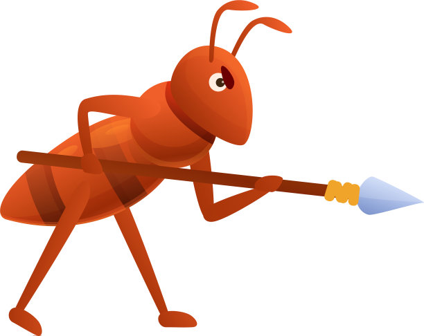 蚂蚁战士图标卡通风格图片下载