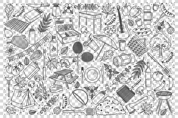 野餐涂鸦集图片下载