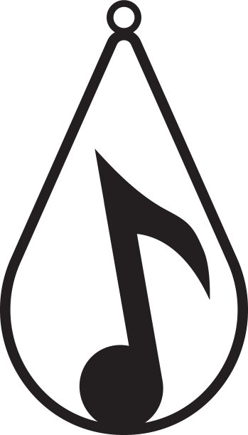 泪滴耳环图标设计模板隔离图片下载