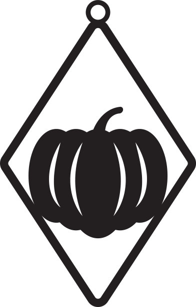 泪滴耳环图标设计模板隔离图片下载