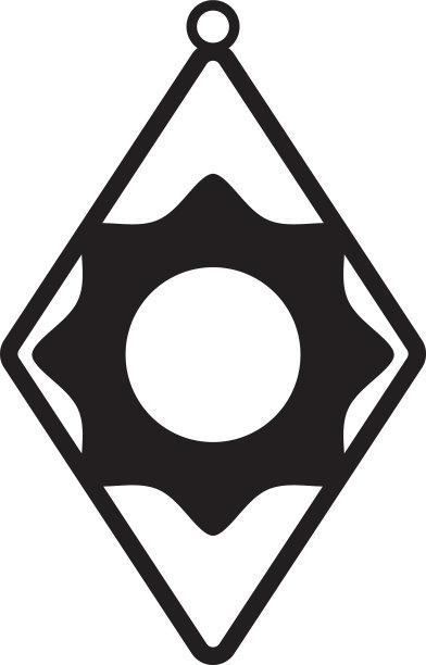 泪滴耳环图标设计模板隔离图片下载