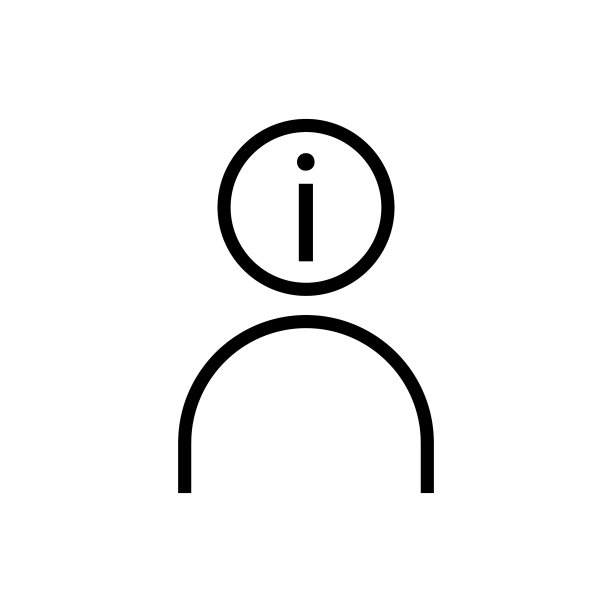 人员信息线图标设计模板图片下载