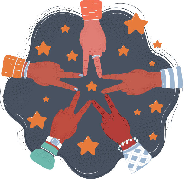 五只手他们的手指图片下载