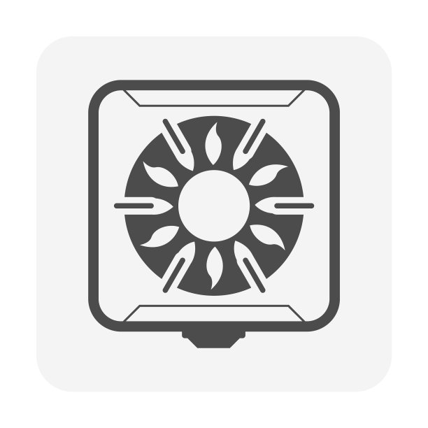 燃气灶和火焰图标设计图片下载