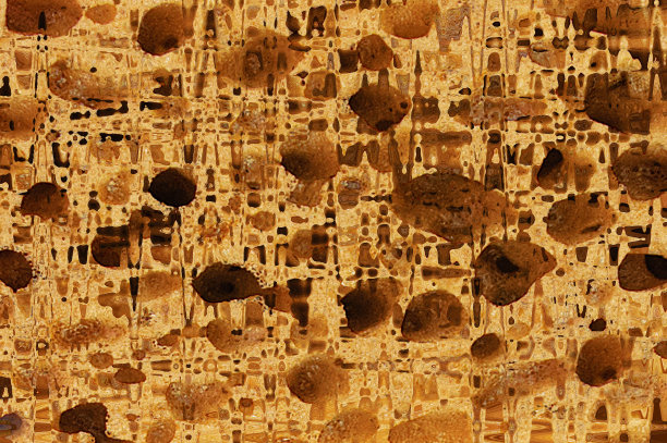 抽象的米色棕色之字形背景黑点。墙纸。图片下载