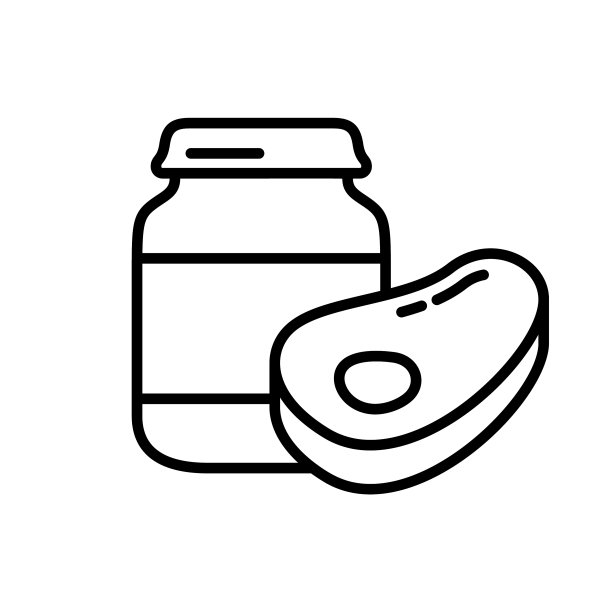 肉类食品线形图标的补充食品图片下载