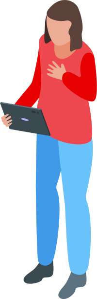 平板电脑视频通话图标等距风格图片下载