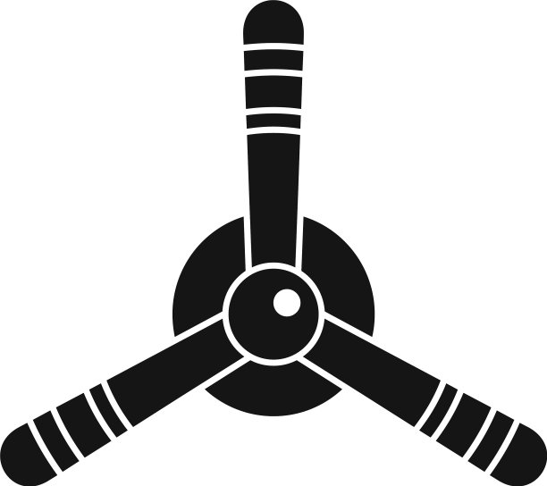 飞机修理螺旋桨图标样式简单图片下载