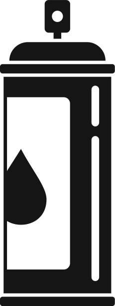 飞机修理油漆气球图标简约风格图片下载