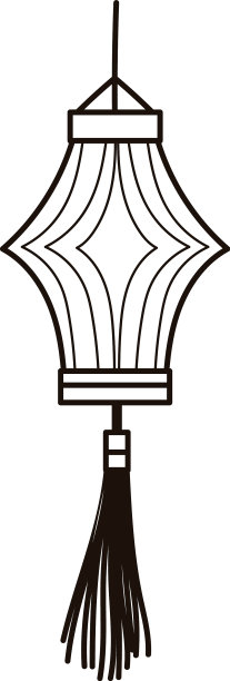 中国的元宵庆祝装饰孤立图片下载