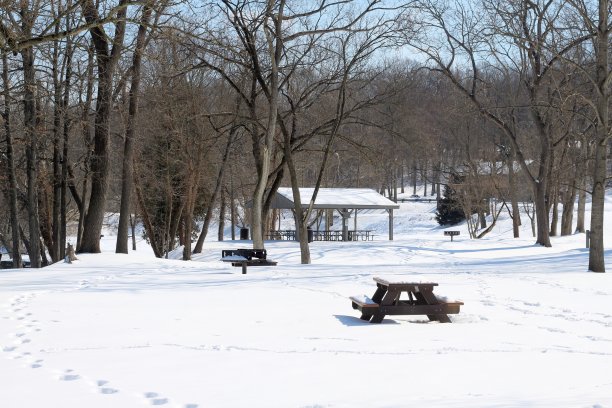雪公园景观图片下载