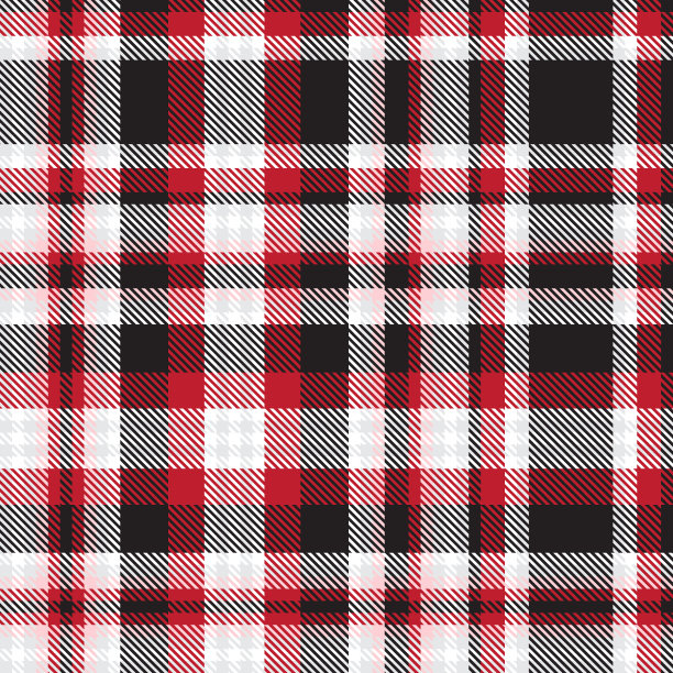 红格伦格子纹理无缝图案图片下载