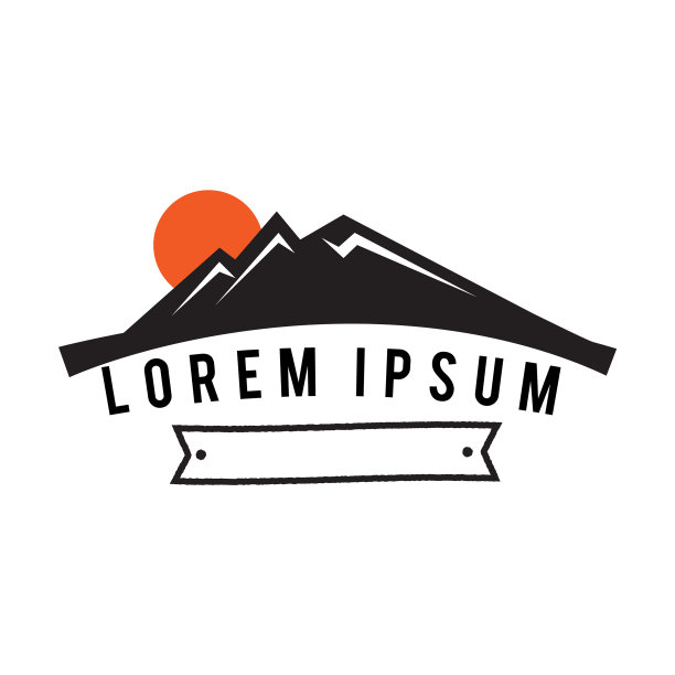 抽象设计山为元素设计图片下载