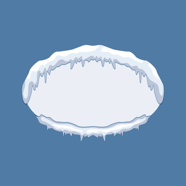 雪冷冰冰的旗帜图片下载